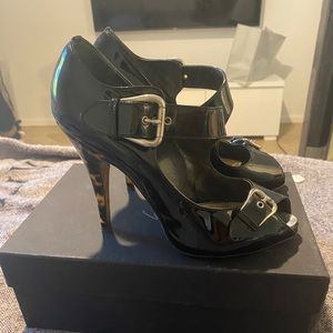 Giuseppe Zanotti black leather heels
